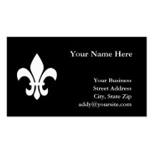Fleur de Lis Visitkort