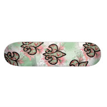 Fleur stiger ombord skate boards
