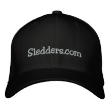 FlexFit för Sledders.com "ritt hårt" svart hatt