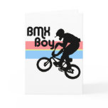 Flicka för BMX-pojke/BMX Hälsningskort