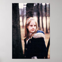 flicka i trän affischer