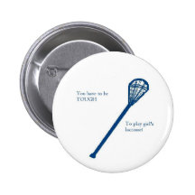 Flicka lacrosse knappar med nål