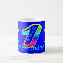 Flicka mugg för födelsedag för Smileystjärnor 1st