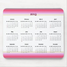 Flickaktigt 2013 kalender Mousepad Musmattor