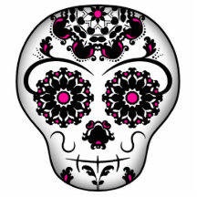 Flickaktigt day of the deadsockerskalle photo cutout
