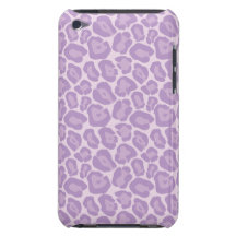 Flickaktigt purpurfärgad Leopardmönsteripod touch 