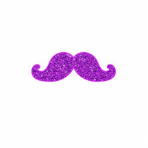 Flickaktigt roligt retro utskrivavet mustaschlilag acrylic cut out