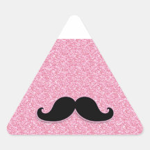 FLICKAKTIGT SVART UTSKRIVAVET MUSTASCHROSAGLITTER KLISTERMÄRKEN