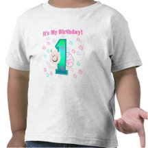 Flickan är det min 1st födelsedag tee shirt