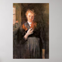Flickor på fönstret av Wilhelm Maria Hubertus Leib Affisch