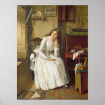 Flo Dombey i kaptencuttles Parlour Print