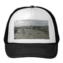 Flod Thames i London England Trucker Kepsar
