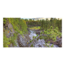 Flodplats Hälsningskort Med Foto