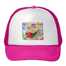Floral Swirls, Rainbows, Wings & Stars Hats