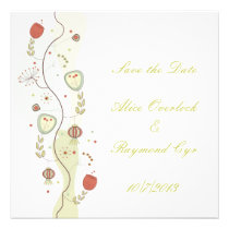 Floral Wedding Invitation inbjudningar