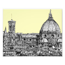 Florence italien i kräm fotokonst