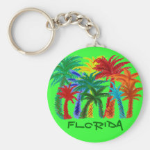 Florida palmträdkeychain nyckel ring