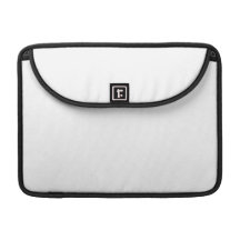 Flott elegant knaprig rengöringsvartvit Pro Macboo MacBook Pro Sleeves