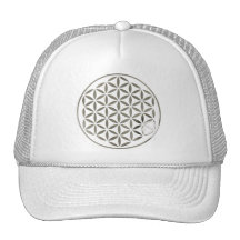 Flower Of Life 1 - Silver stamp Netzmützen