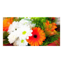 flower photocarte personnalisée