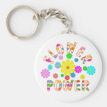 Flower power nyckelringar