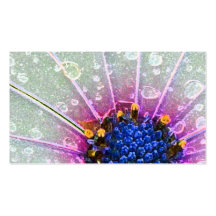 Flower power visitkort mallar