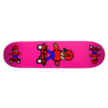 Fluorescerande rosor för koreansk ungeSkateboard
