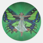 Flutterby fe runda klistermärken