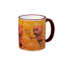 flyg för djävulen 3d kaffe kopp