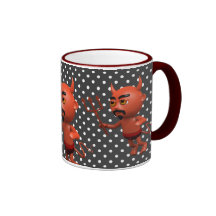 flyg för djävulen 3d kaffe mugg