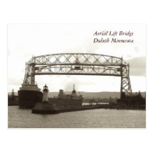 Flyg- hiss BridgeDuluth Minnesota Vykort