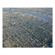 Flyg- New Orleans trädgårds- område Konstfoto