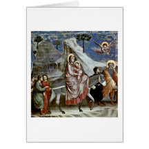 Flyg till egyptenen av Giotto Di Bondone Kort