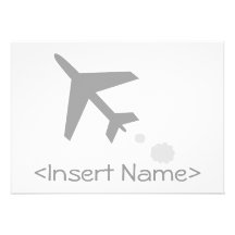Flygplan Inbjudningskort