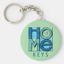 Flyttande hem- Keychain Nyckel Ring
