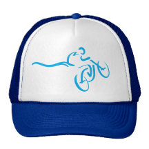 FMBmx_Monkey_Blue_CP Baseball Hat