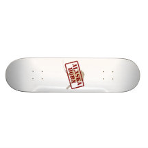 Födda Alaska - frimärke på karta Skateboards