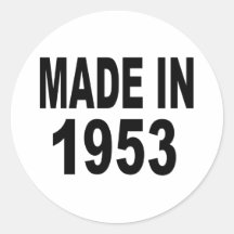 Födelsedag 1953 klistermärken