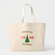 Födelsedag för 1966 jul tote bag