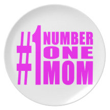Födelsedagar & jul för mammor #1: Numrera en mamma Dinner Plate