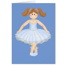 FödelsedagBallerina Kort