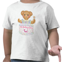 Födelsedagbjörnflickan - understödja födelsedagen t-shirt