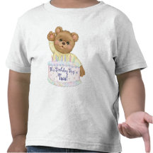 Födelsedagbjörnpojken - understödja födelsedagen t shirts