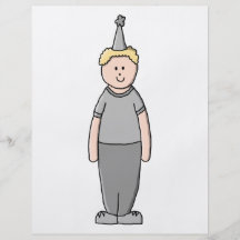 FödelsedagBoy. Full Färg Flygblad