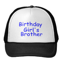 Födelsedagflicka broder trucker keps