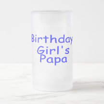 Födelsedagflicka pappa kaffe muggar