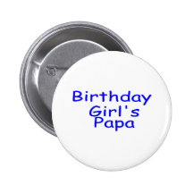 Födelsedagflicka pappa knappar