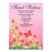 Födelsedaginbjudan: Sweet sixteen A