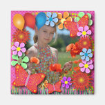 Födelsedagmagneter: 003 fjärilar och blommor