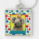 Födelsedagmuffin - Koala Nyckel Ringar